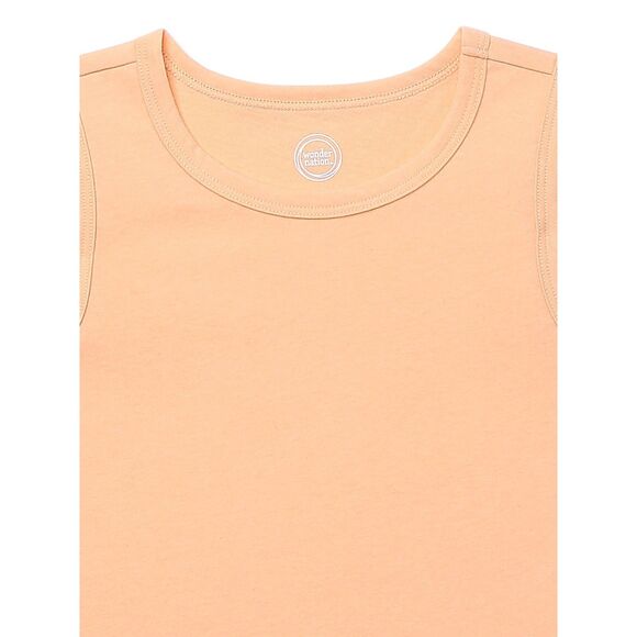 Wonder Nation Boys Kid Tough Solid Crew Neck Tank Top Size XXL/2XG (18) Orange - Picture 2 of 3